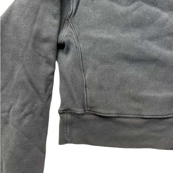 $195 RE/DONE Graphic Print Logo Crew Neck Cropped Sweatshirt - S - Picture 4 of 8